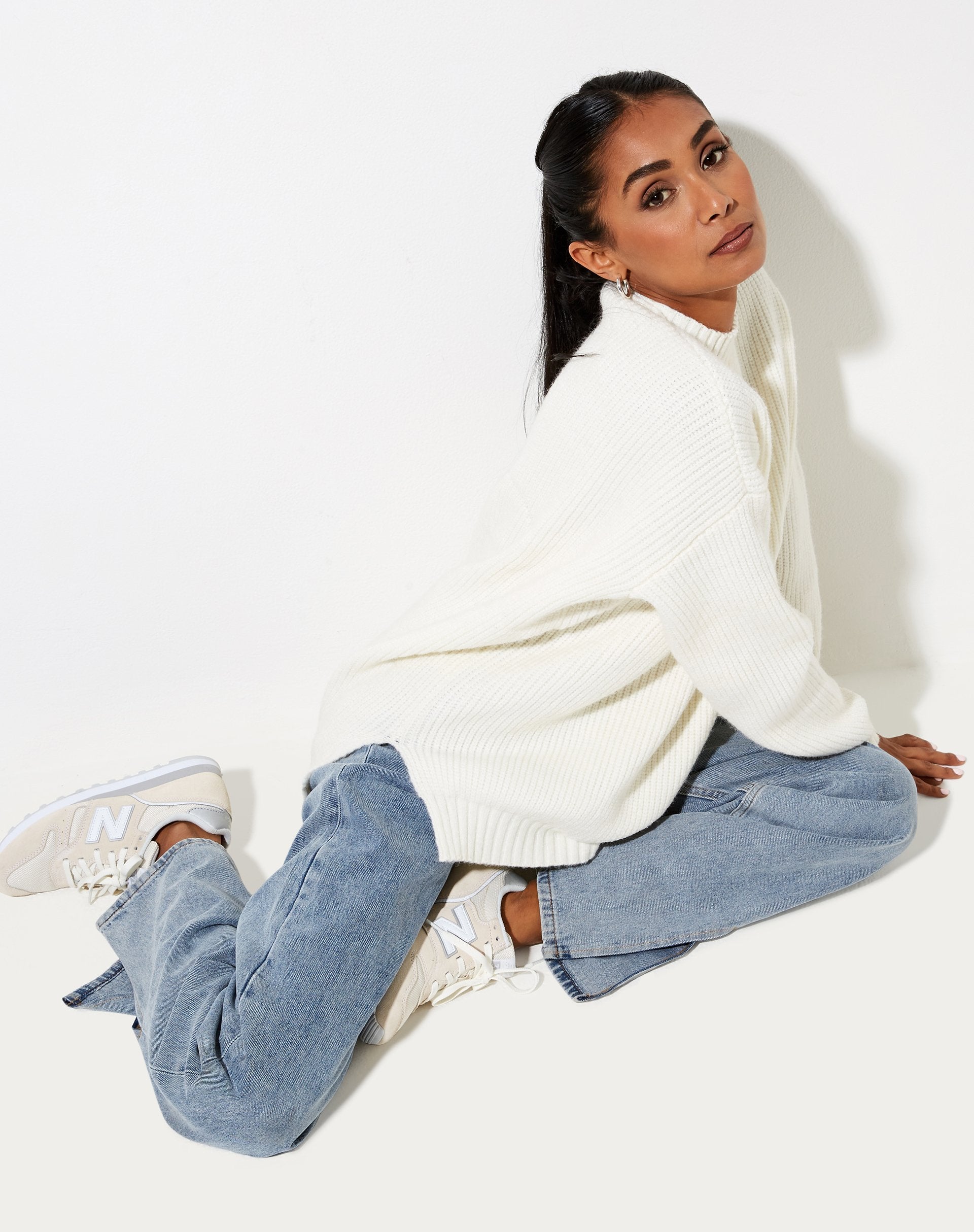 Image de Bondy Jumper en tricot Ivoire