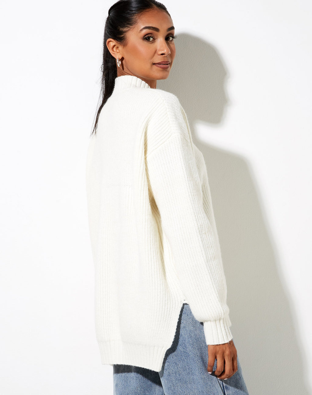 Pull Bondy en tricot Ivoire