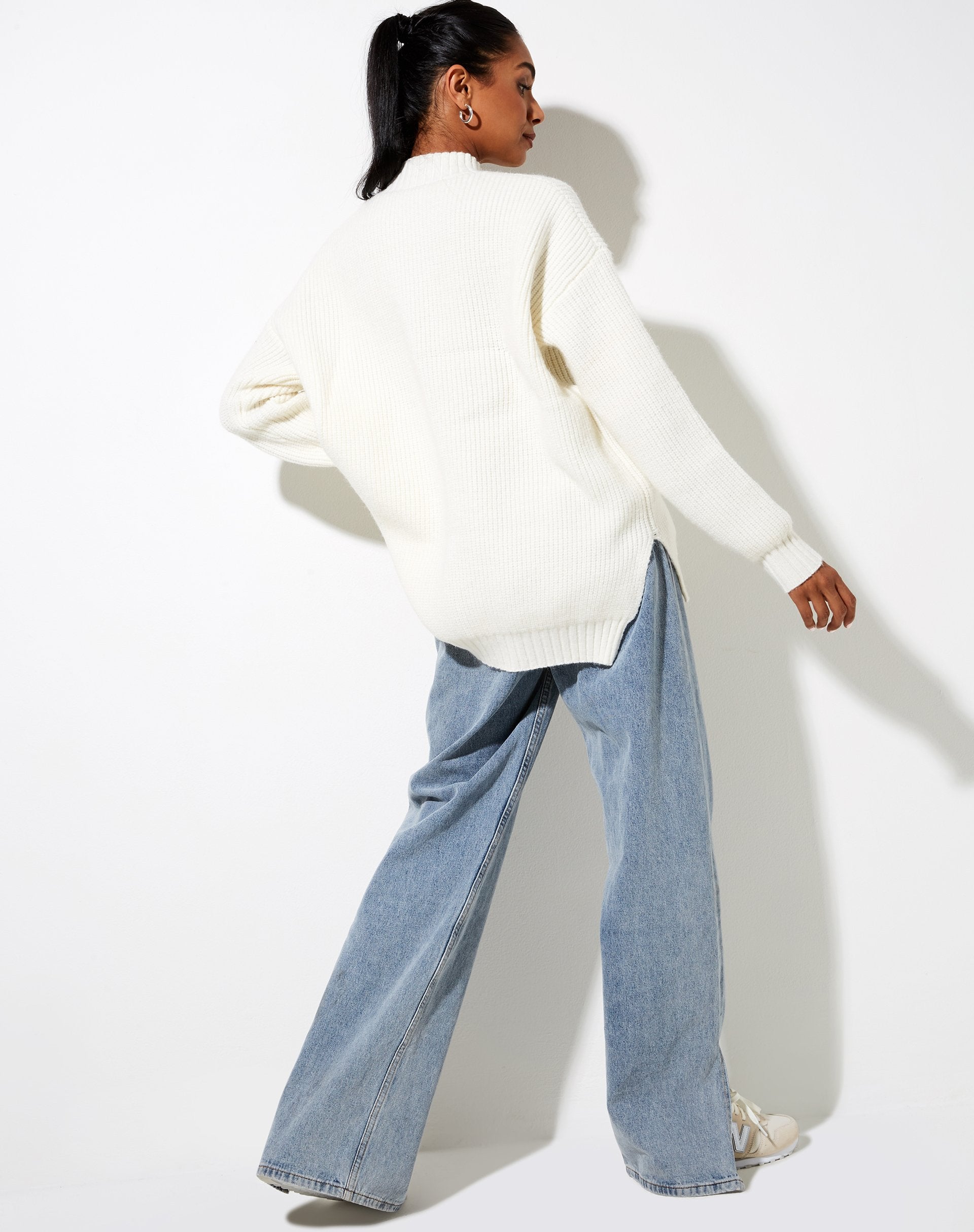 Image de Bondy Jumper en tricot Ivoire