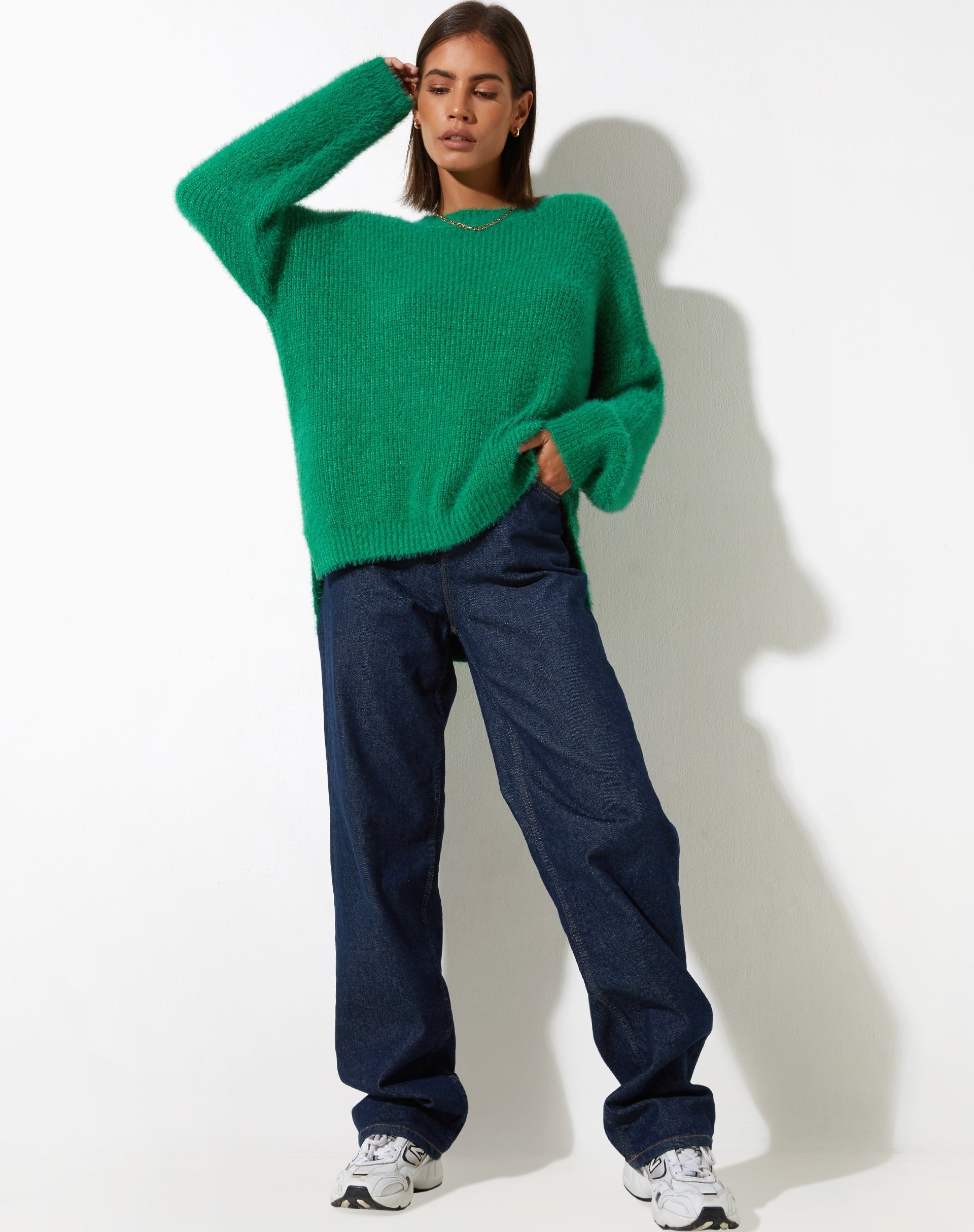 image de Bondy Jumper in Knit Kelly Green