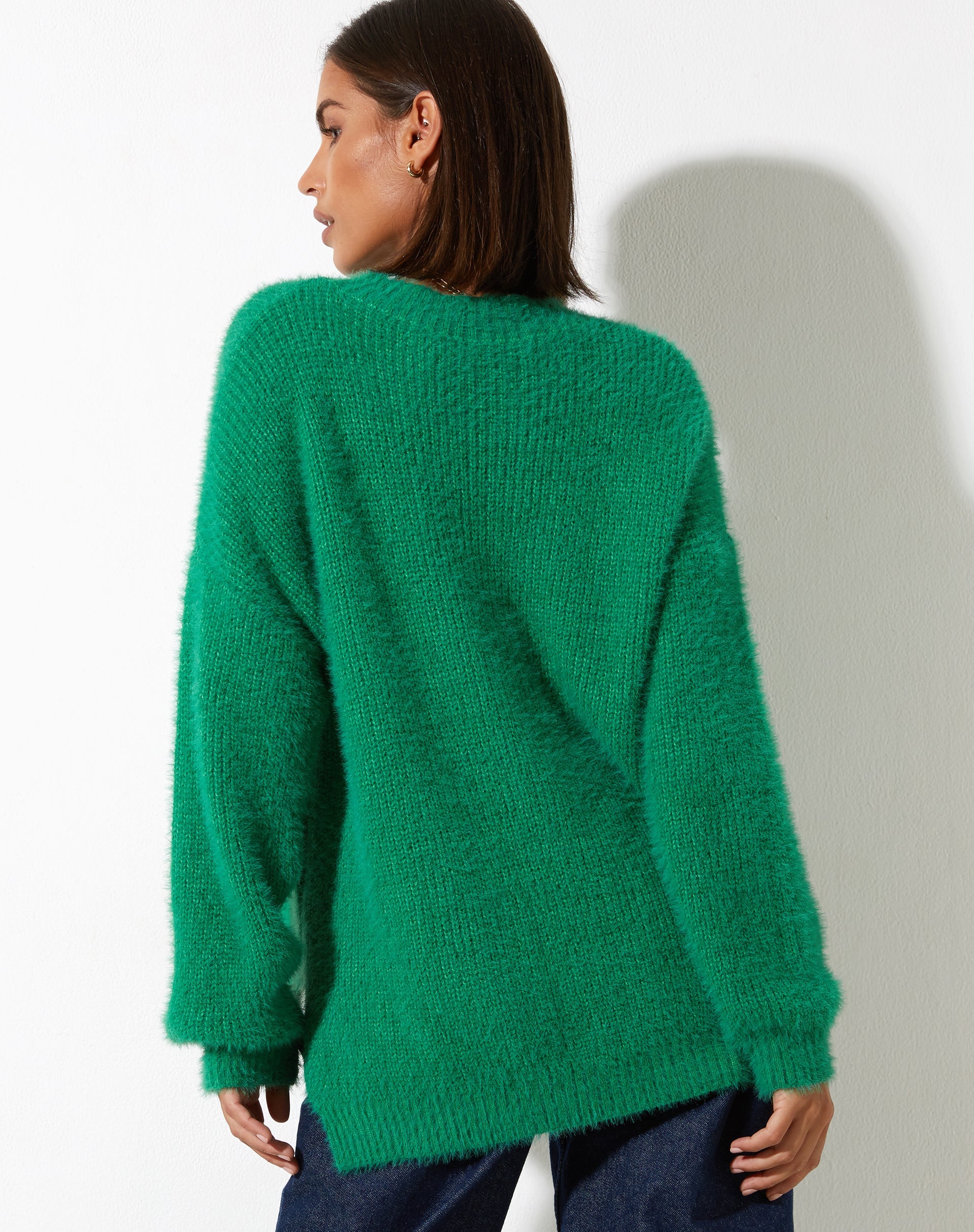 image de Bondy Jumper in Knit Kelly Green