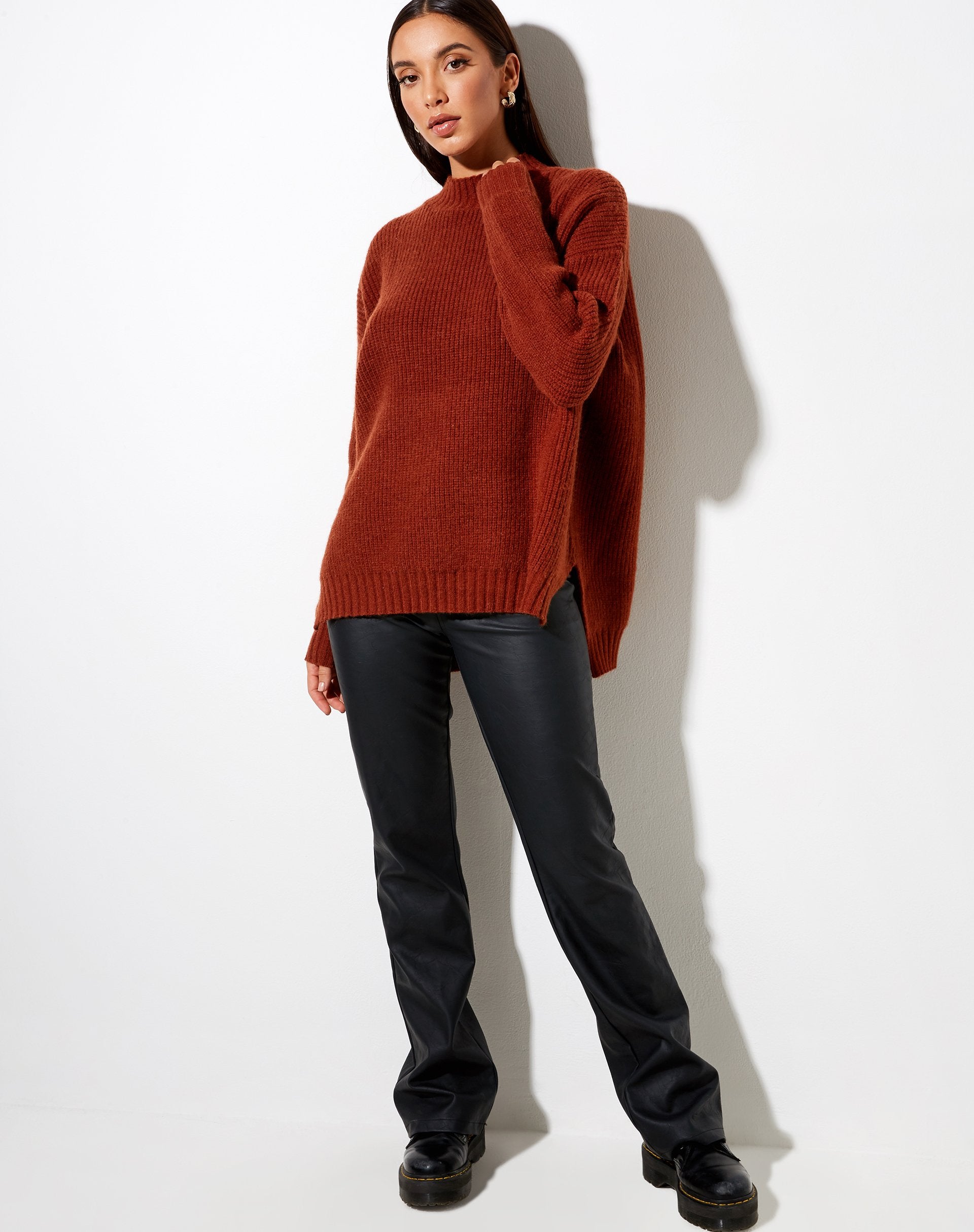 Image de Bondy Jumper in Knit Brick