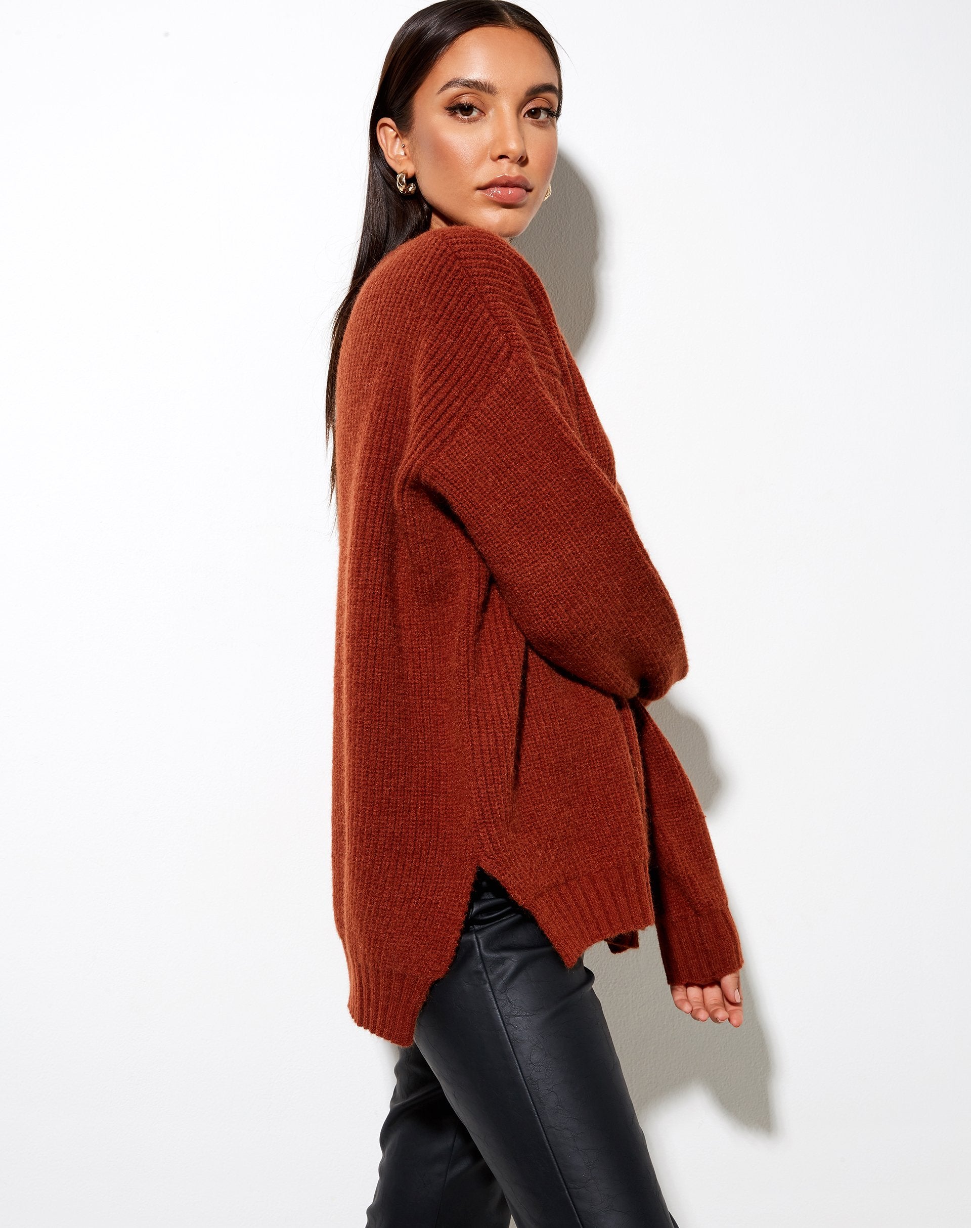 Image de Bondy Jumper in Knit Brick
