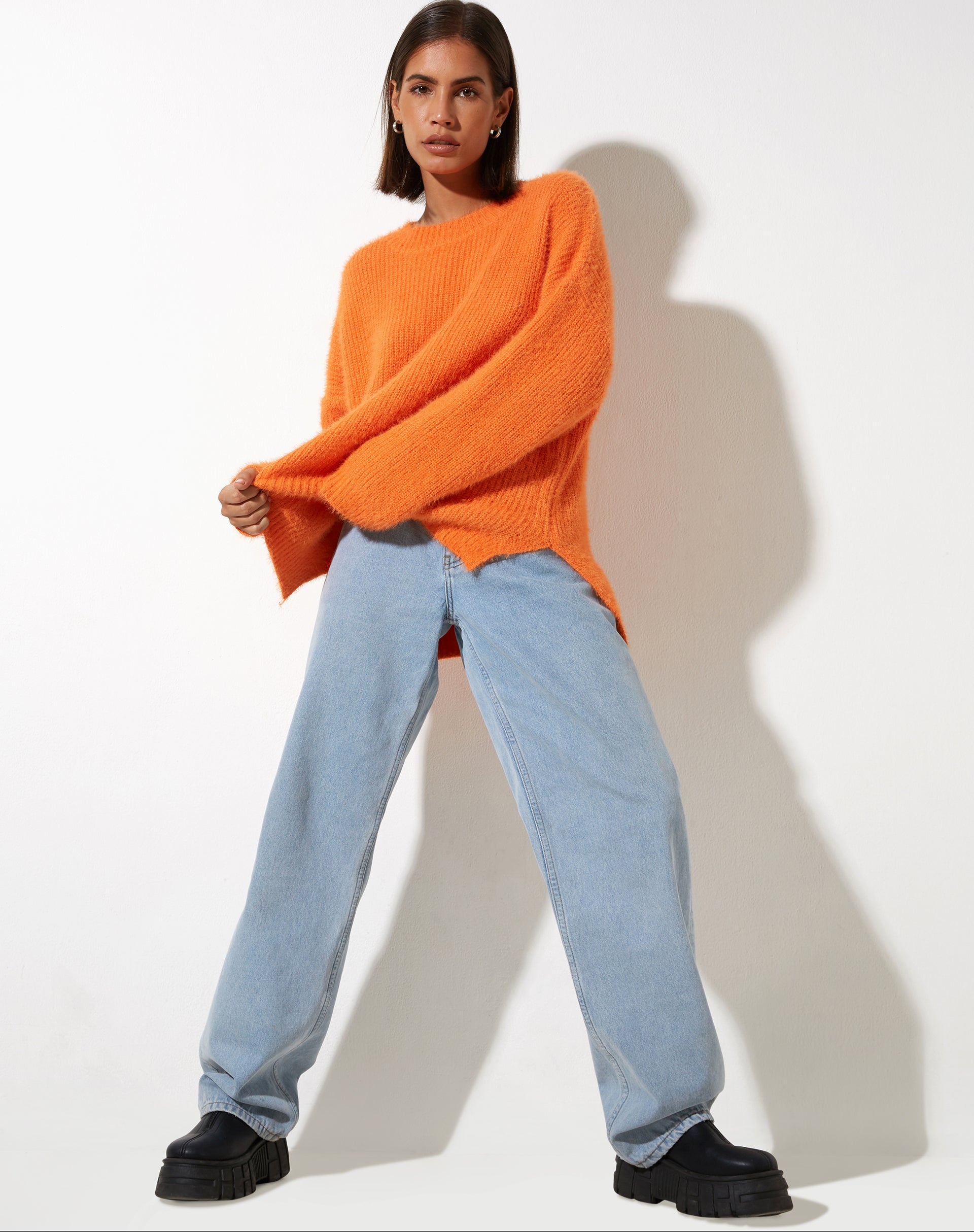 Image de Bondy Jumper in Knit Persimmon Orange