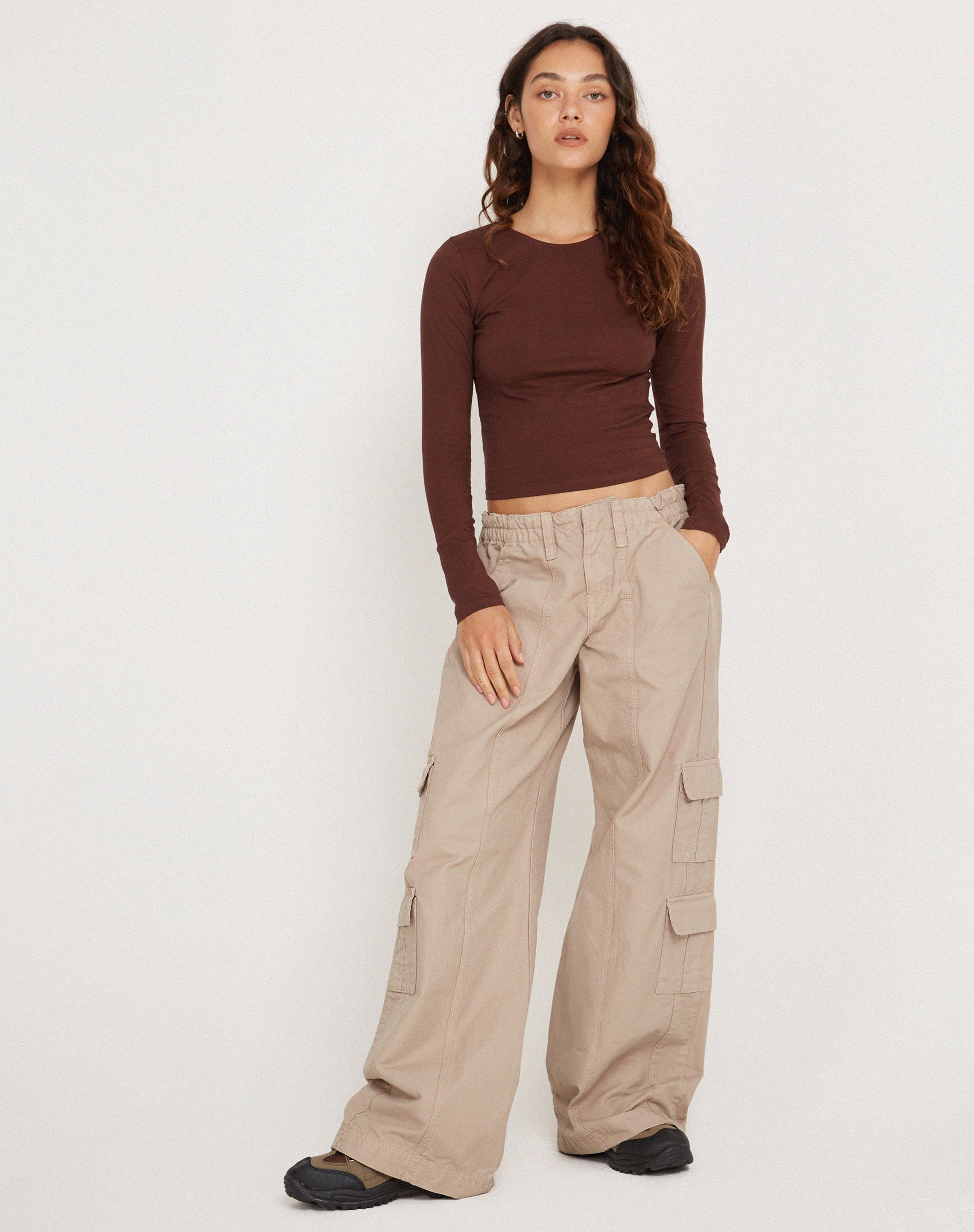 Image de Bonja Long Sleeve Top in Seal Brown