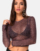 Image de Bonnie Crop Top in Rar Leopard Mesh