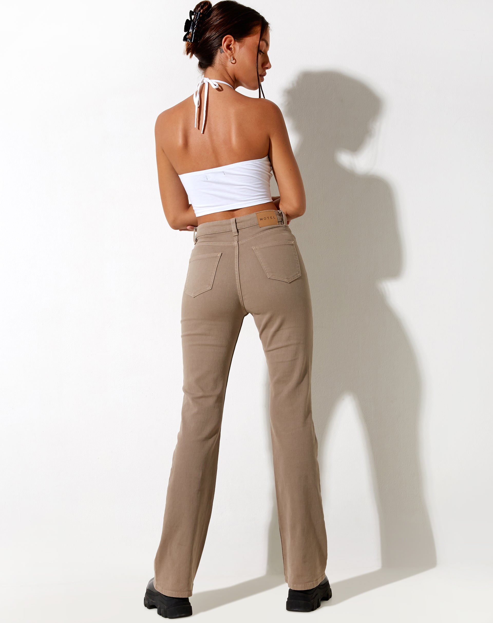 Image de Bootleg Jeans in Burnt Olive