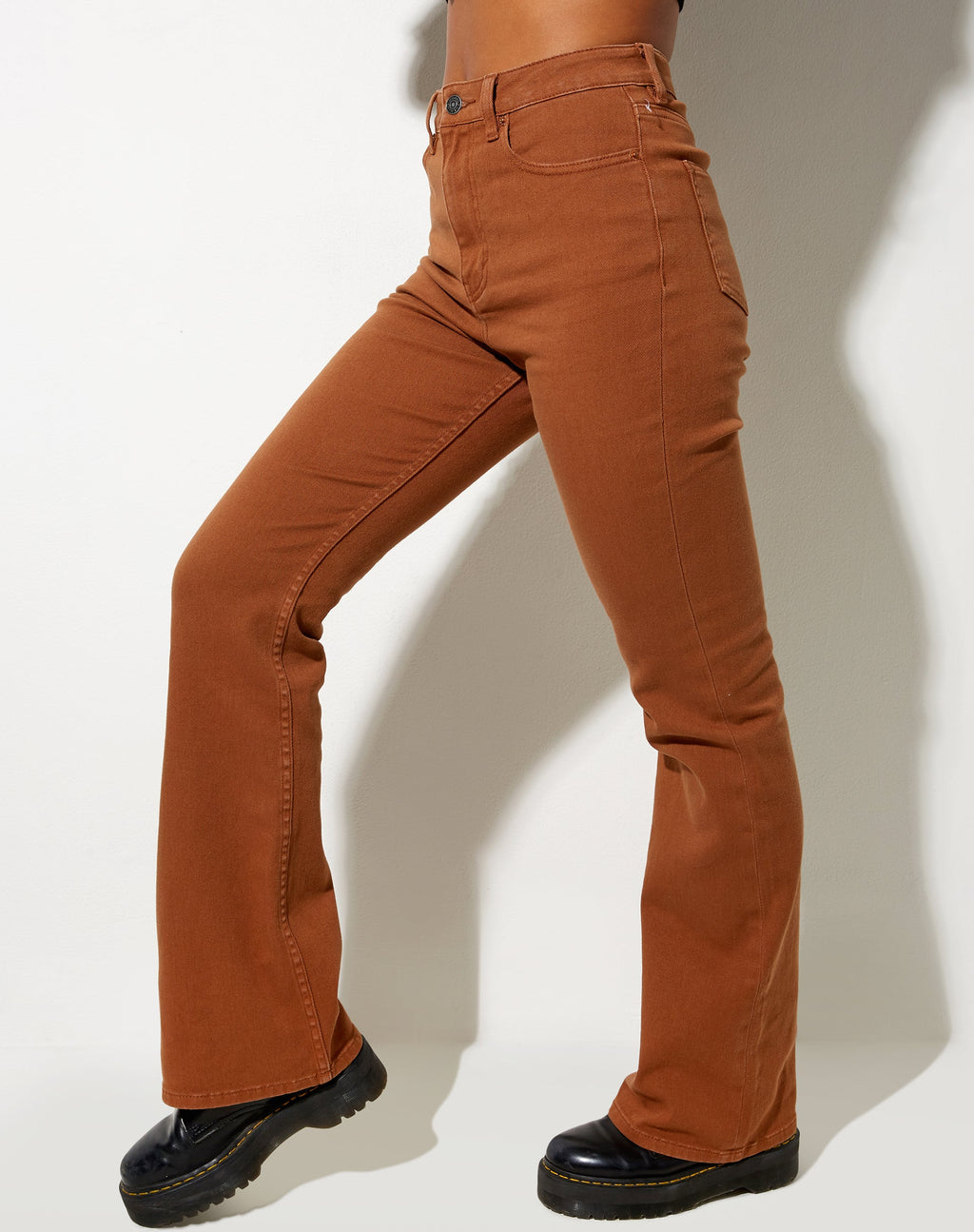Jeans Bootleg en gingembre