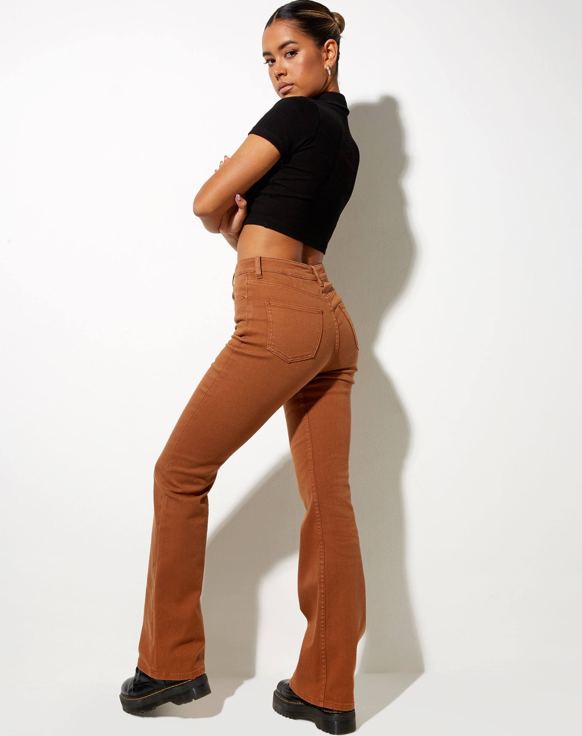 Image de Bootleg Jeans en gingembre
