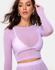 Image de Bonnie Crop Top in Net Lilac
