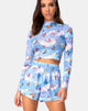 Image de Boris Short en maille bleu papillon