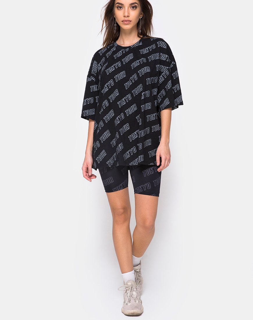 Image de Botec Oversize Tee in Tokyo Tour Black