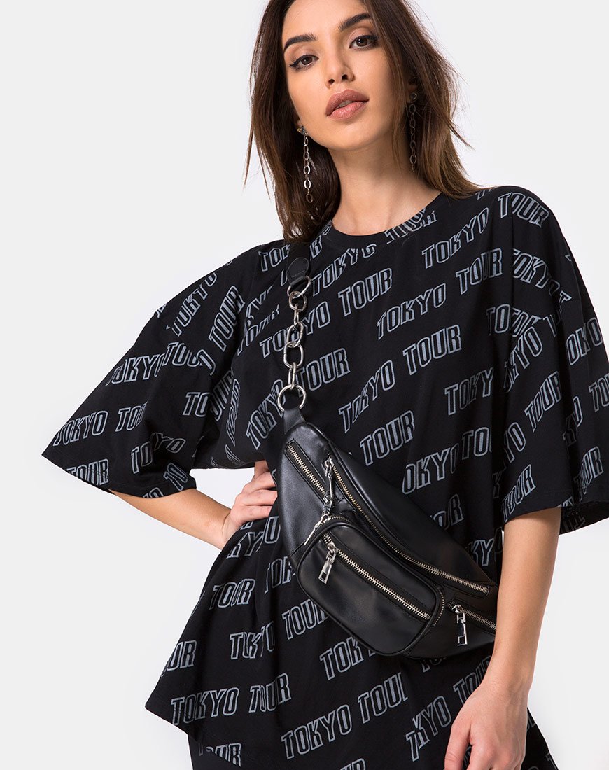 Image de Botec Oversize Tee in Tokyo Tour Black