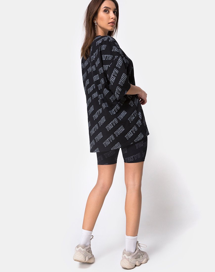 Image de Botec Oversize Tee in Tokyo Tour Black