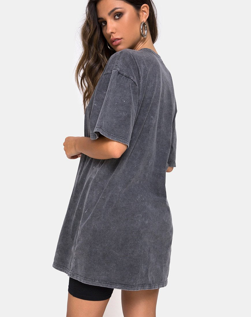 T-shirt Sunny Kiss en stone wash avec Angelo