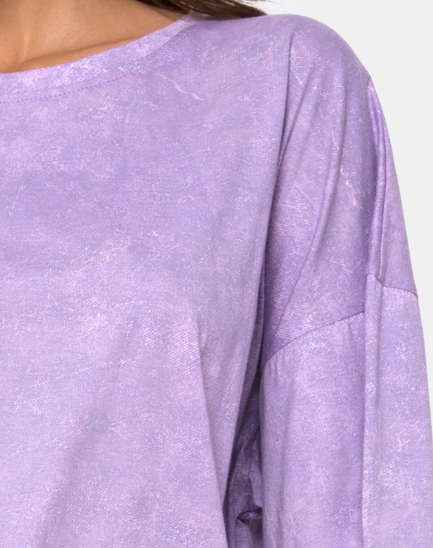 Image de Botec Tee en Purple Acid Wash