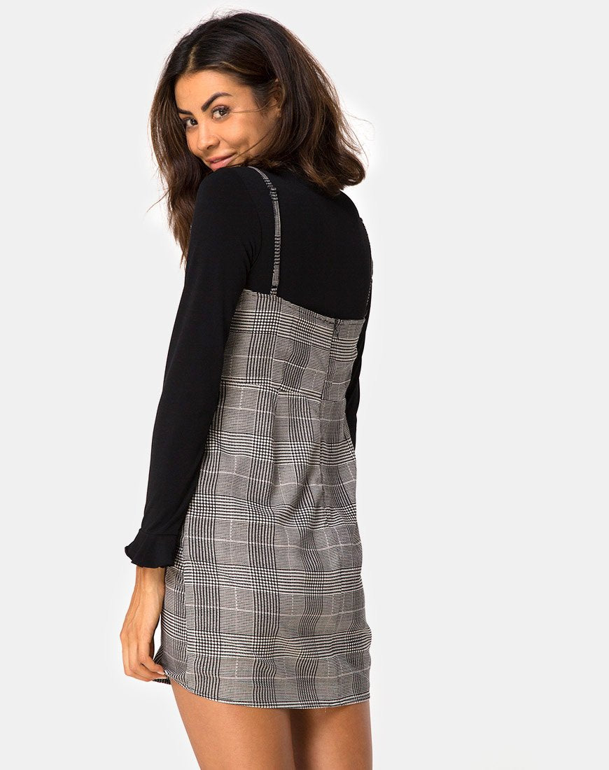 Mini robe Boyasly en tissu à carreaux Charles Grey