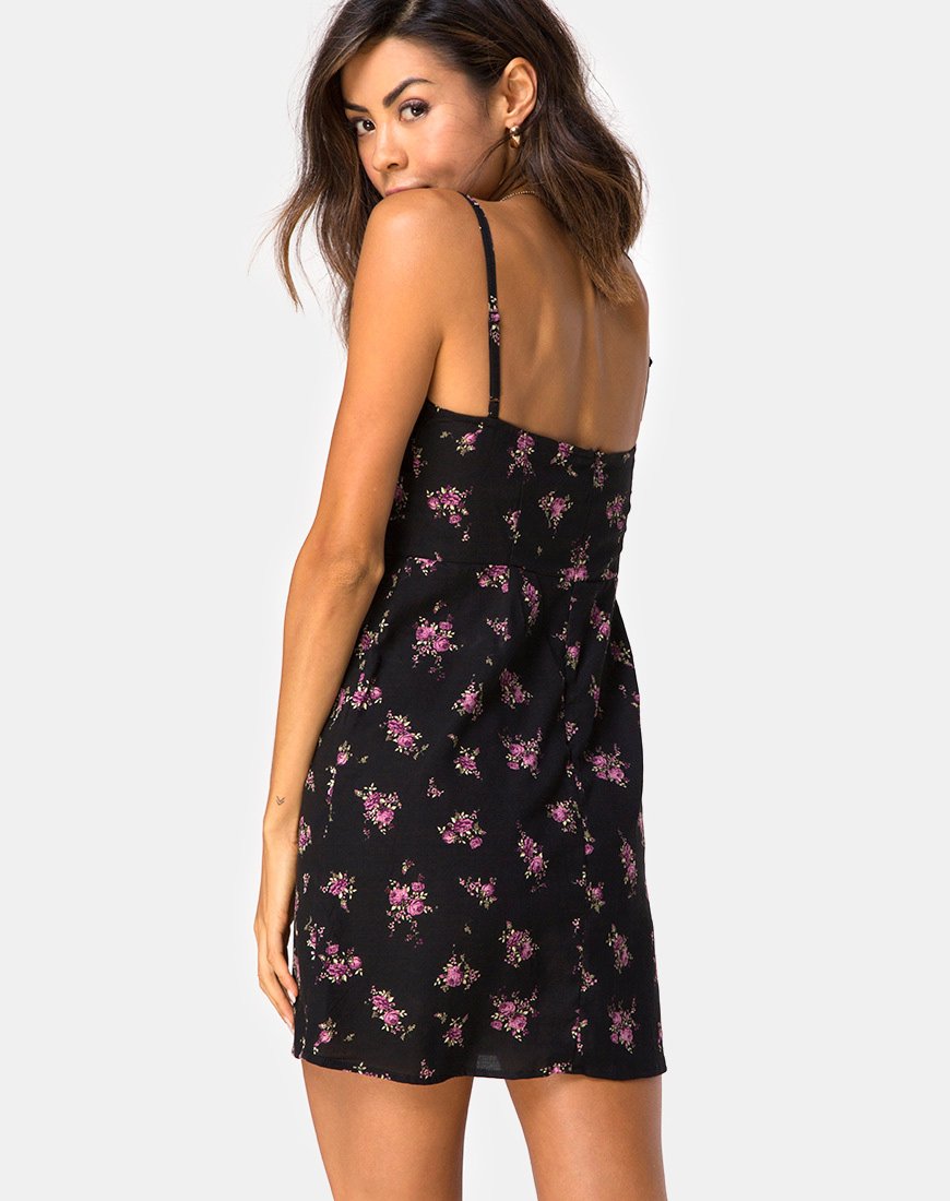 Boyasly Mini Robe en Sohey Rose Noir