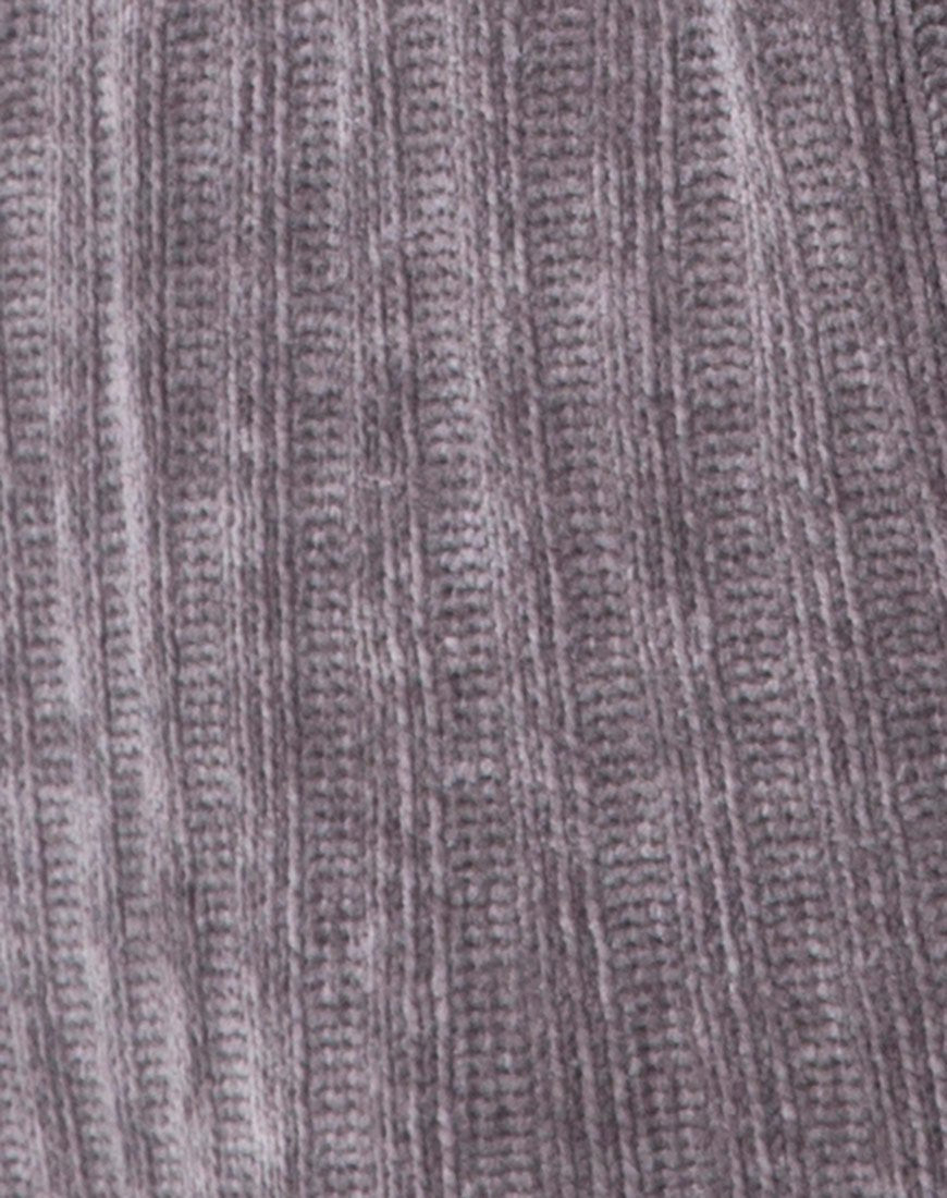 Image de Cardigan Boyfriend en Chenille Gris
