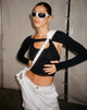 image de Brandy Long Sleeve Top in Black
