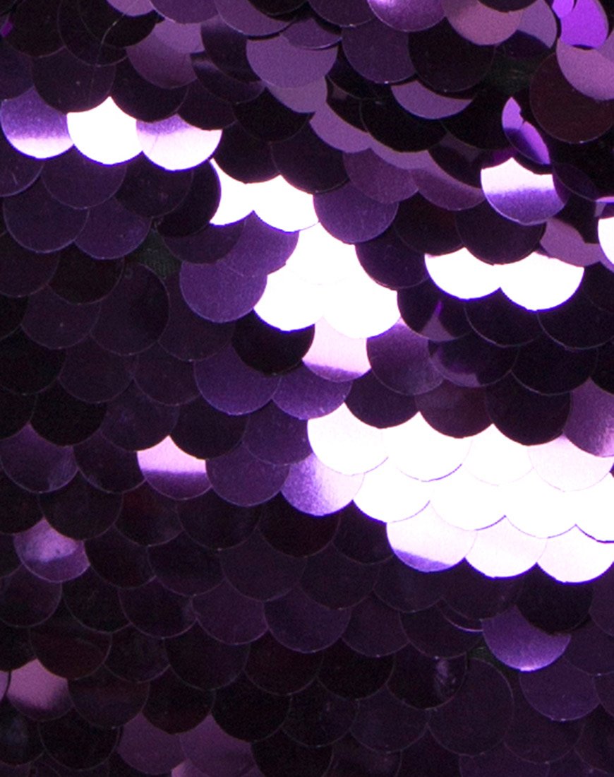 Image of Breena Dress in Plum Disc Sequin