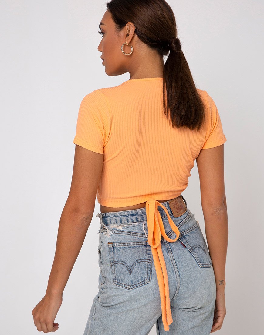 Image de Bria Top in Rib Cantaloupe