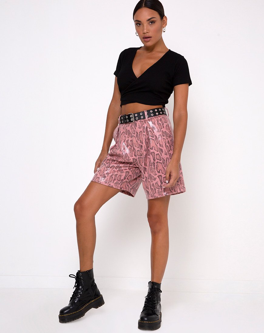 Image de Bria Crop Top in Rib Black