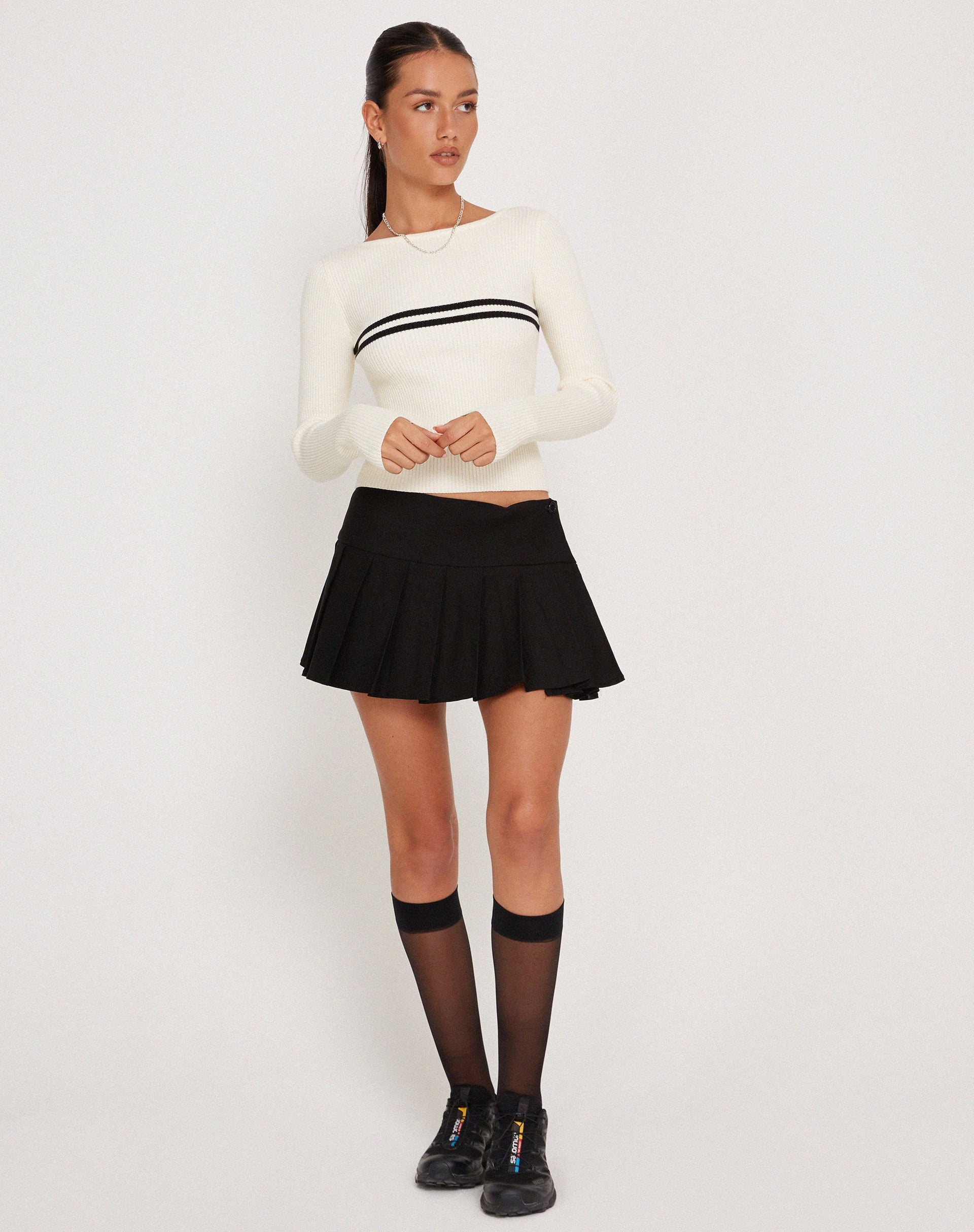 Image de Buana Long Sleeve Top in Ivory