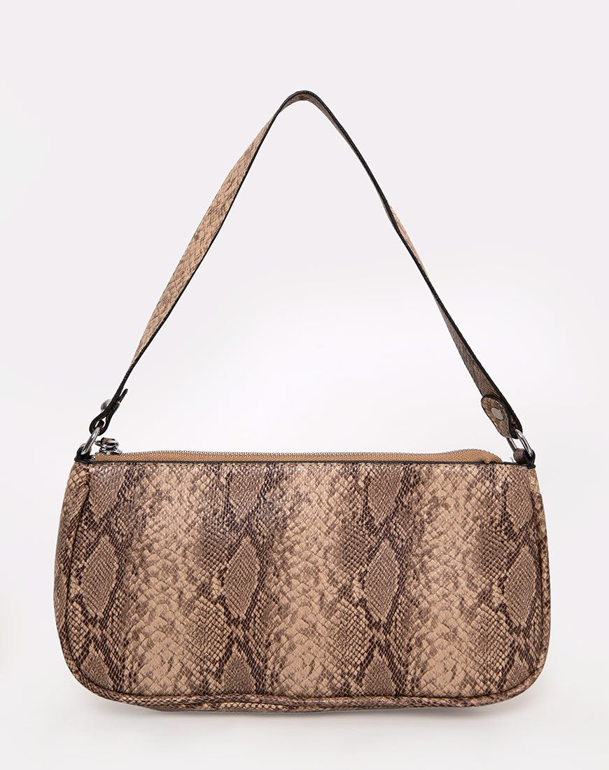 Image de Gigi Shoulder Bag in Snake Beige