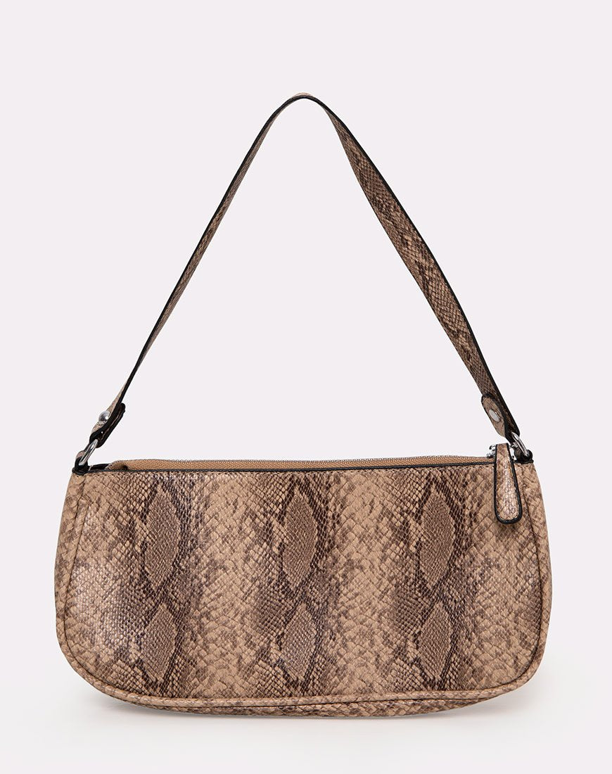 Image de Gigi Shoulder Bag in Snake Beige
