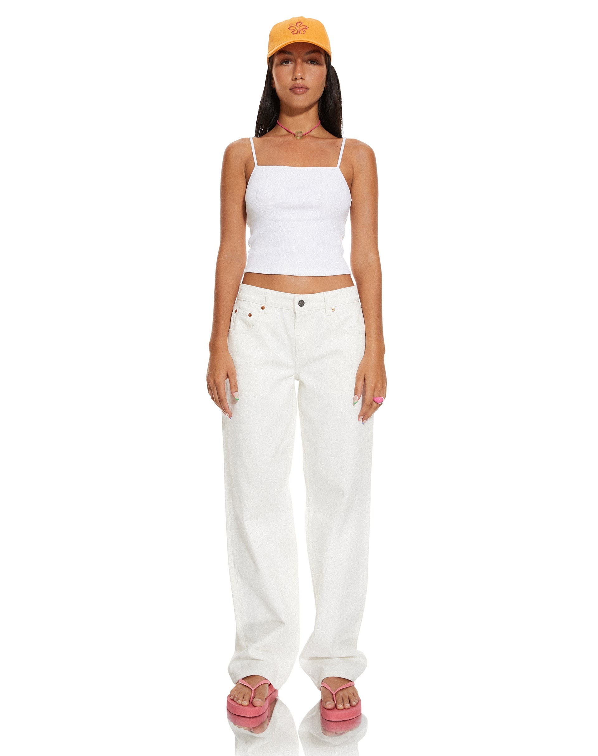 Image de MOTEL X BARBARA Yoon Crop Top en blanc
