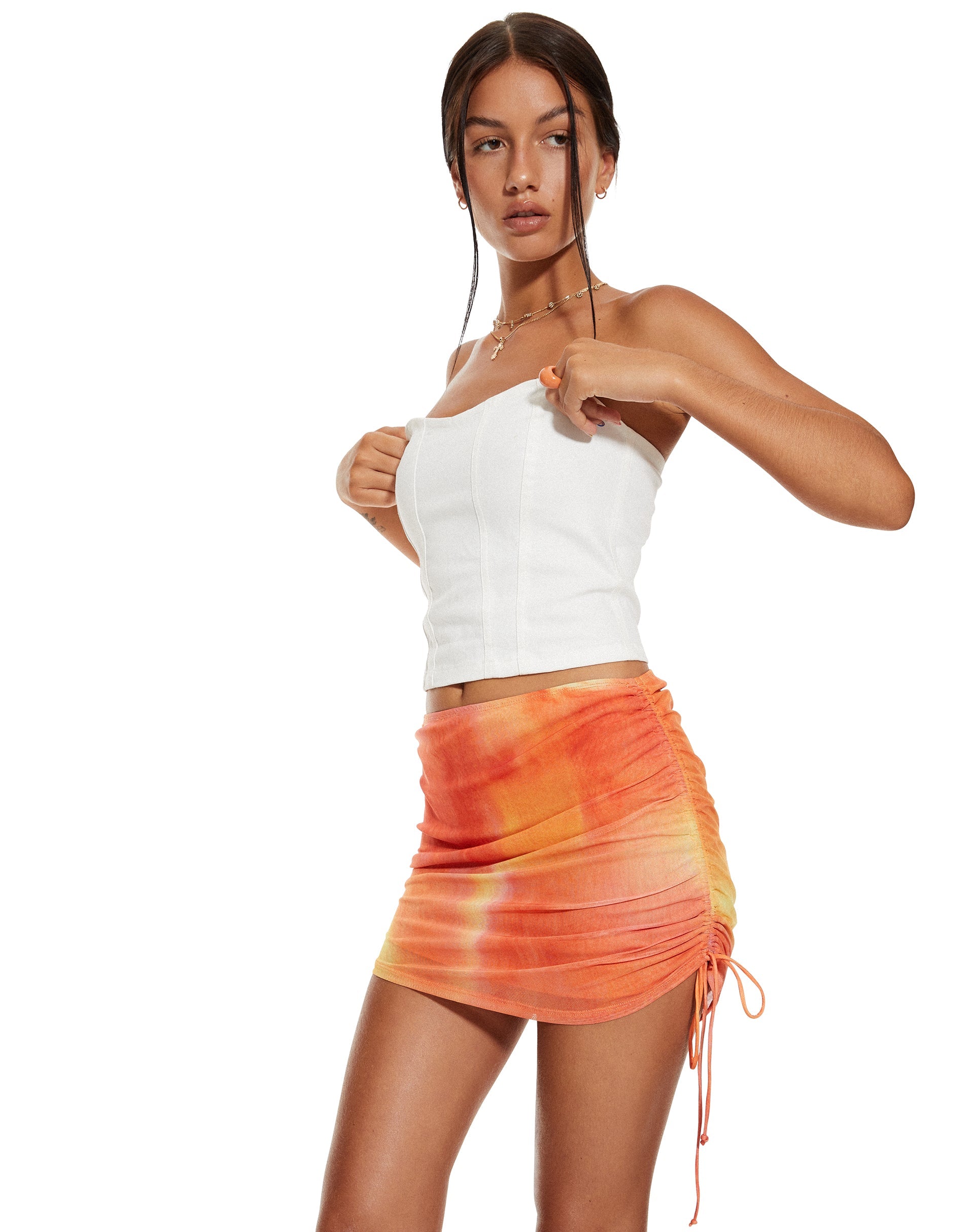 image de MOTEL X BARBARA Menari Jupe Bodycon en aquarelle Fruit Crush
