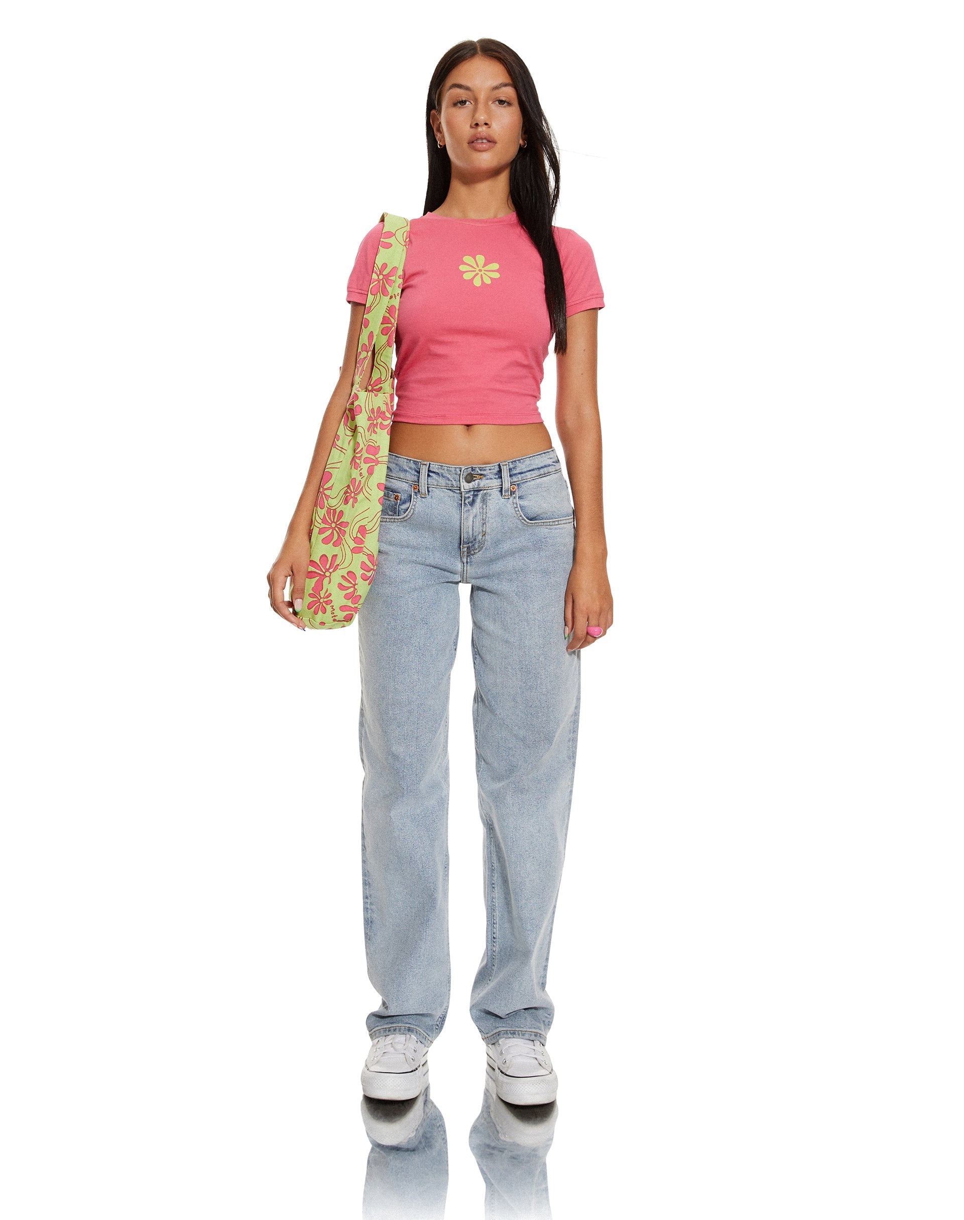 image de MOTEL X BARBARA Barbs Tote Bag in Green Beachy Floral
