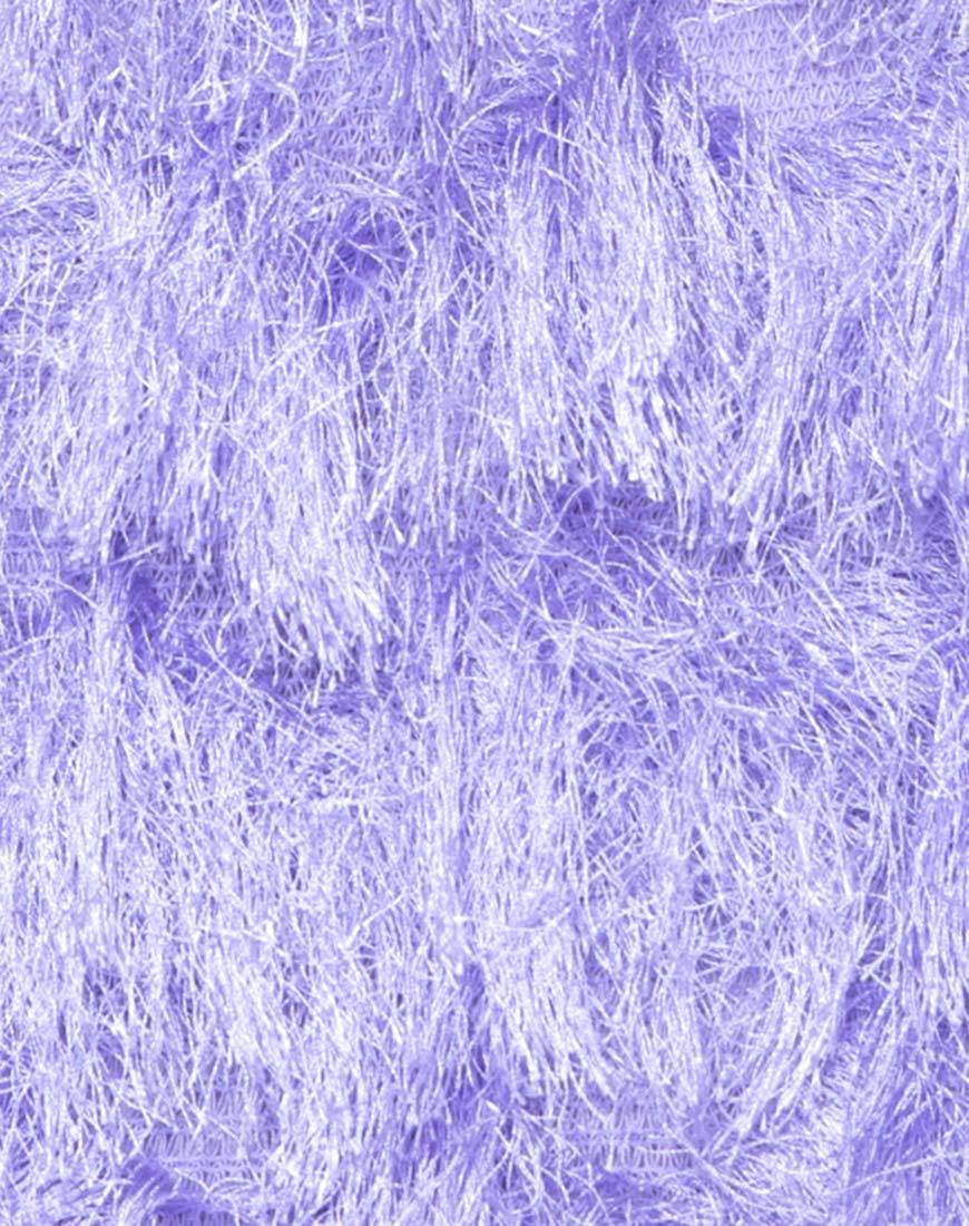 Image de Cadence Crop Top in Faux Fur Lilac