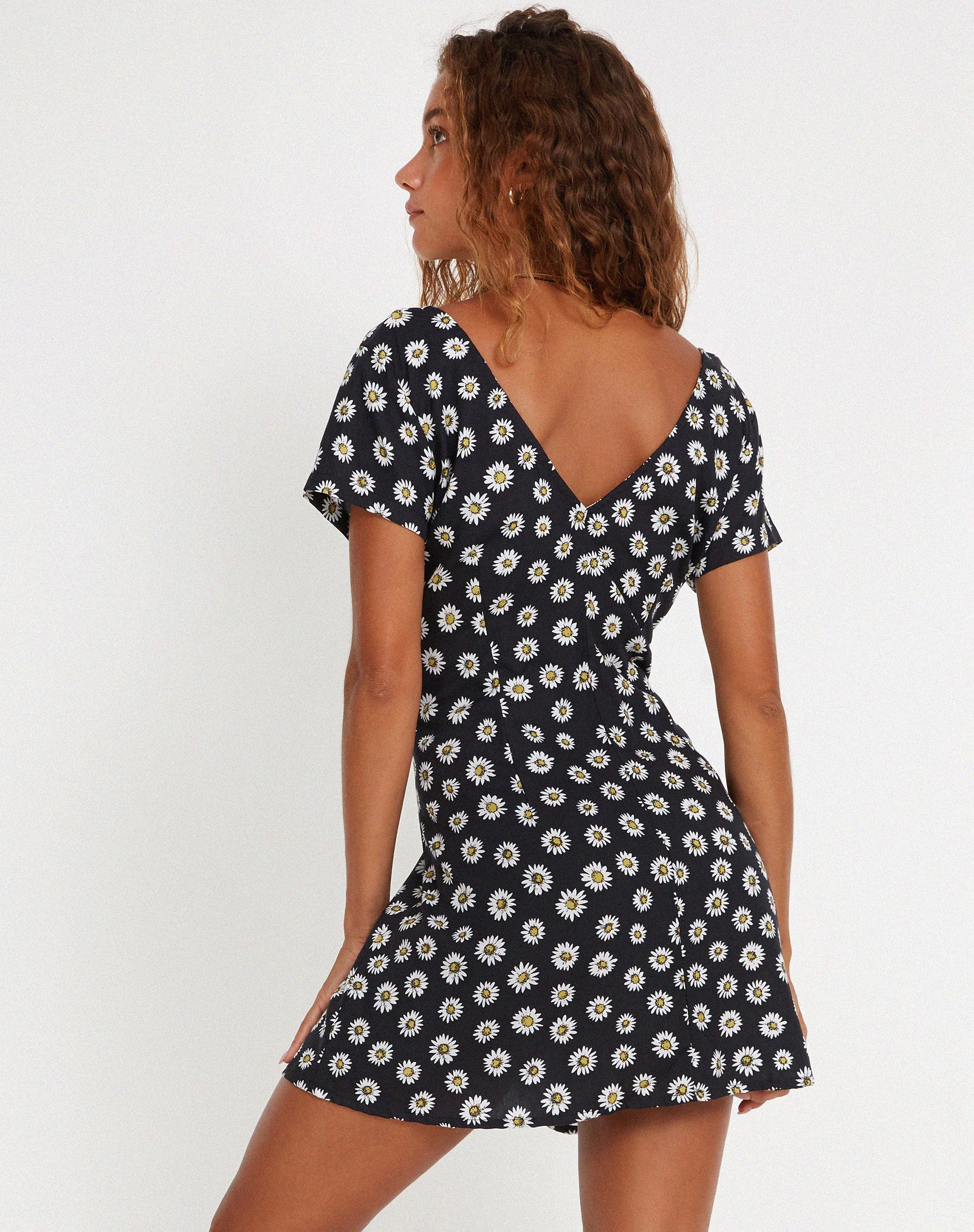 IMAGE DE Mini robe Calliope en Grunge Daisy noir