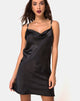 Image de la robe Camala en satin noir