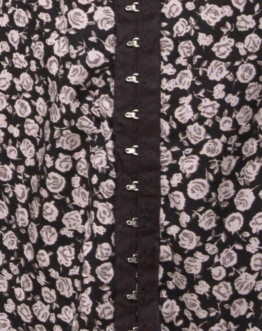 Image de Camisa Swing Dress in Ditsy Rose Black