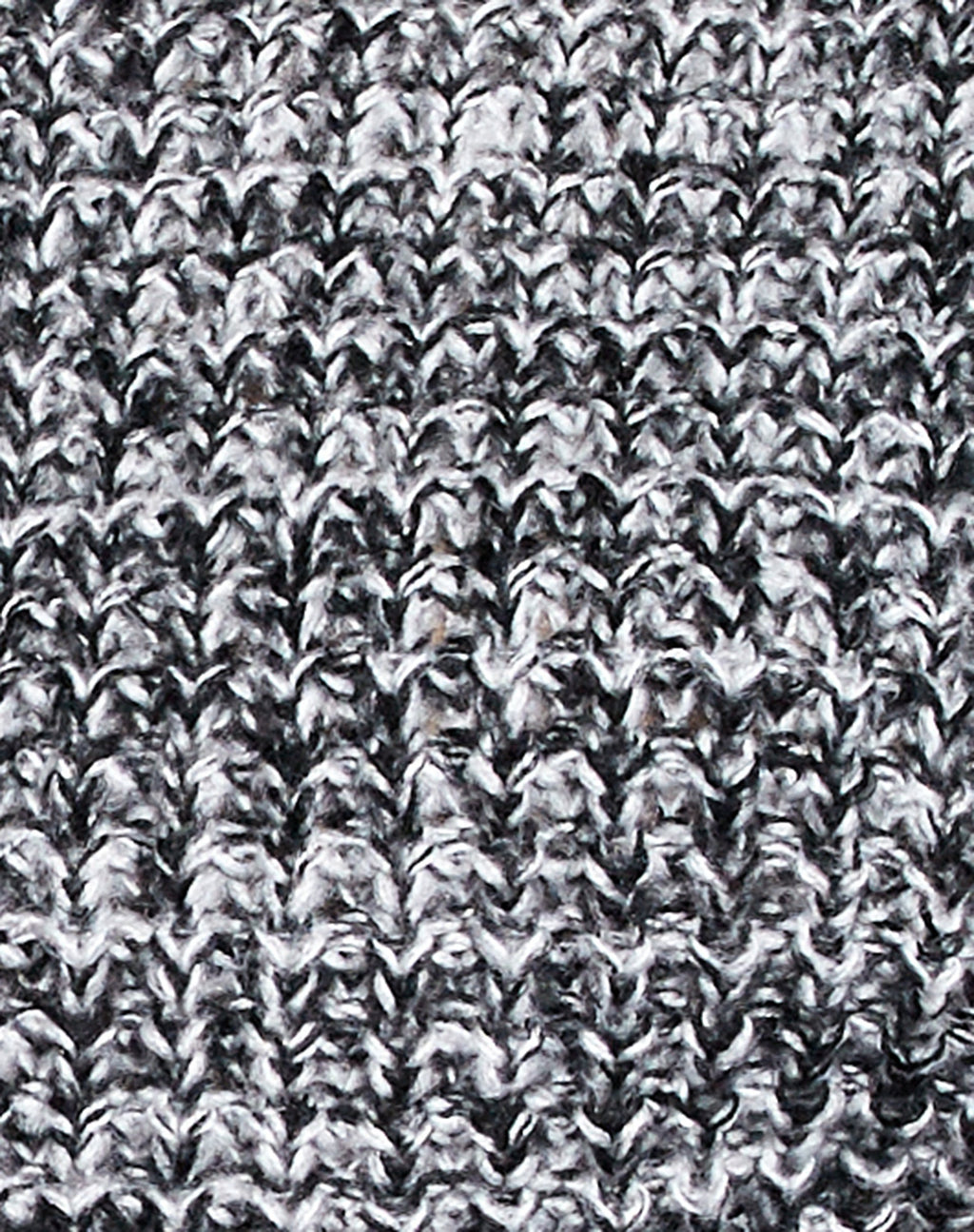 Pull Caribou en maille épaisse noir, gris et blanc