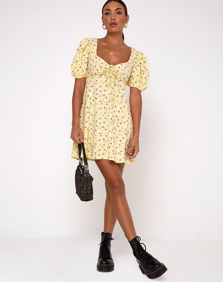 Image de la robe Carie en fleurs sauvages Lemon Drop