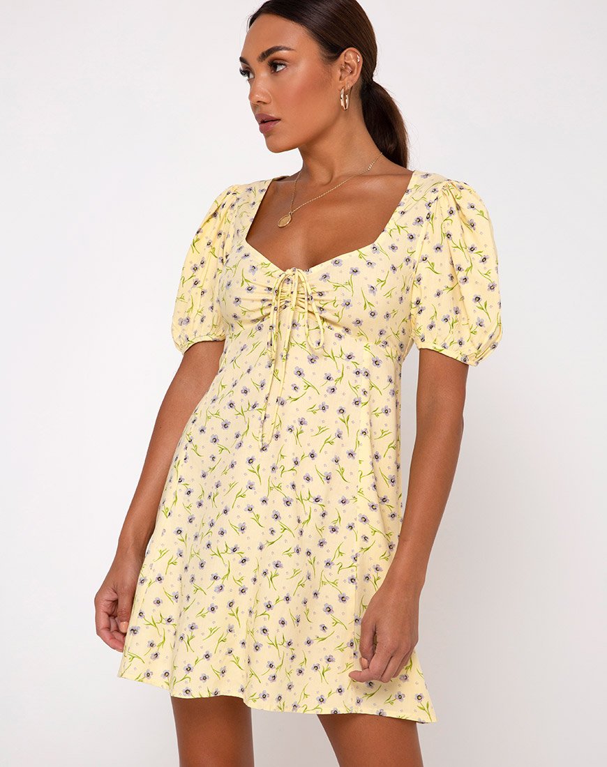 Robe Carie, fleurs sauvages Lemon Drop