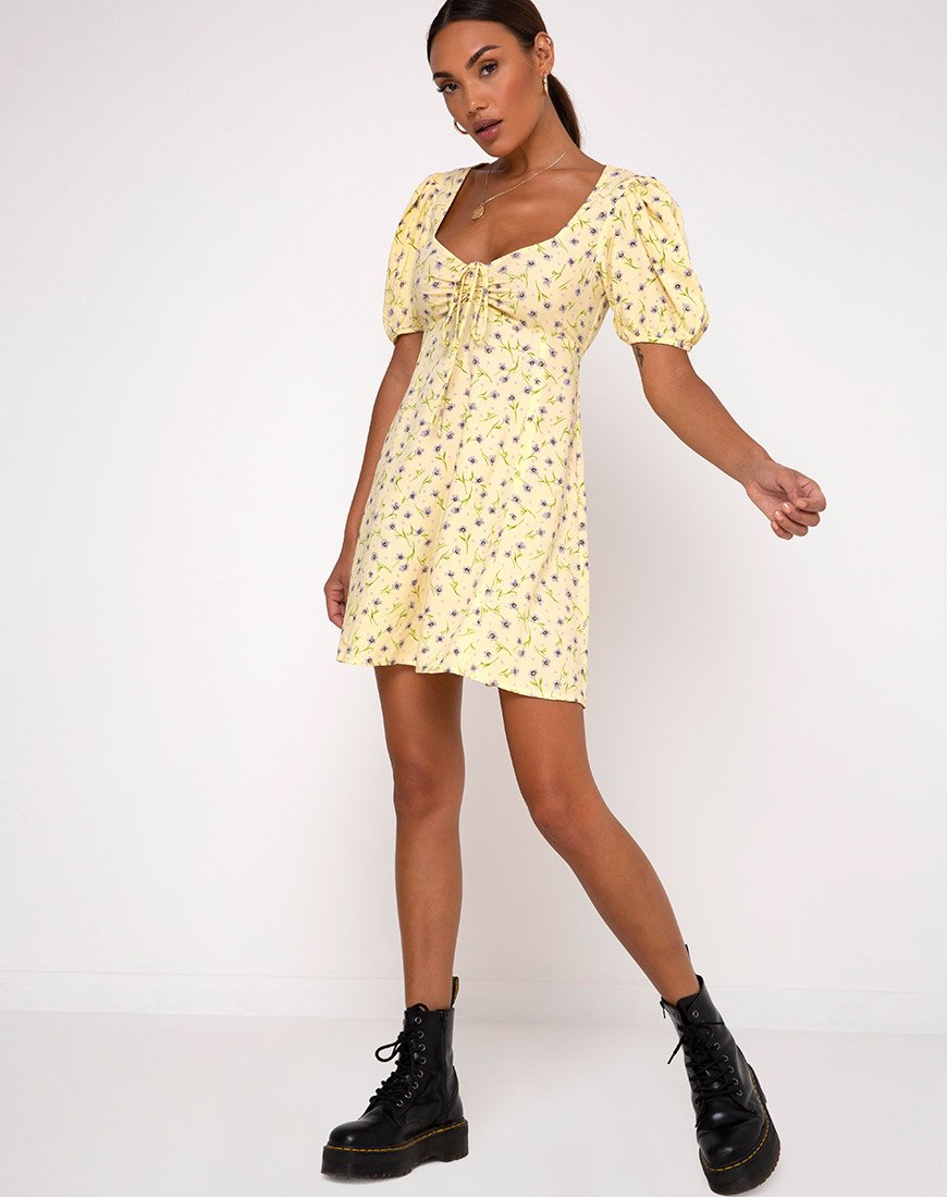 Image de la robe Carie en fleurs sauvages Lemon Drop
