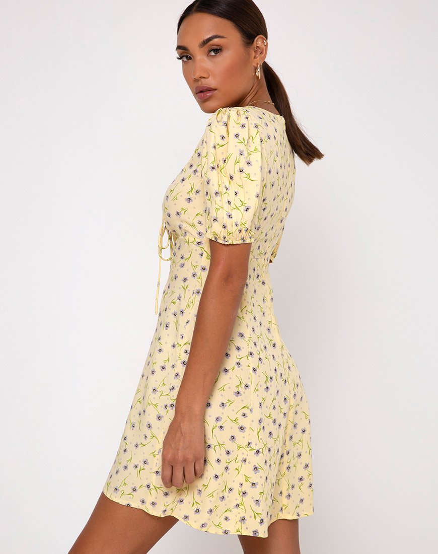 Robe Carie, fleurs sauvages Lemon Drop