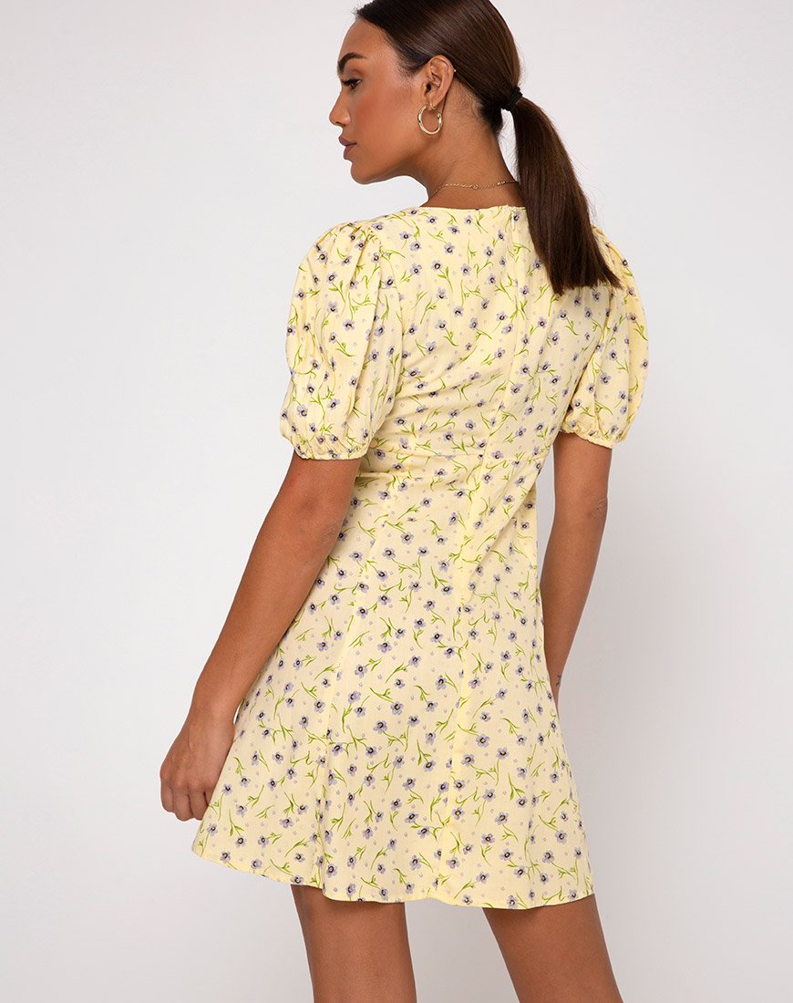 Image de la robe Carie en fleurs sauvages Lemon Drop