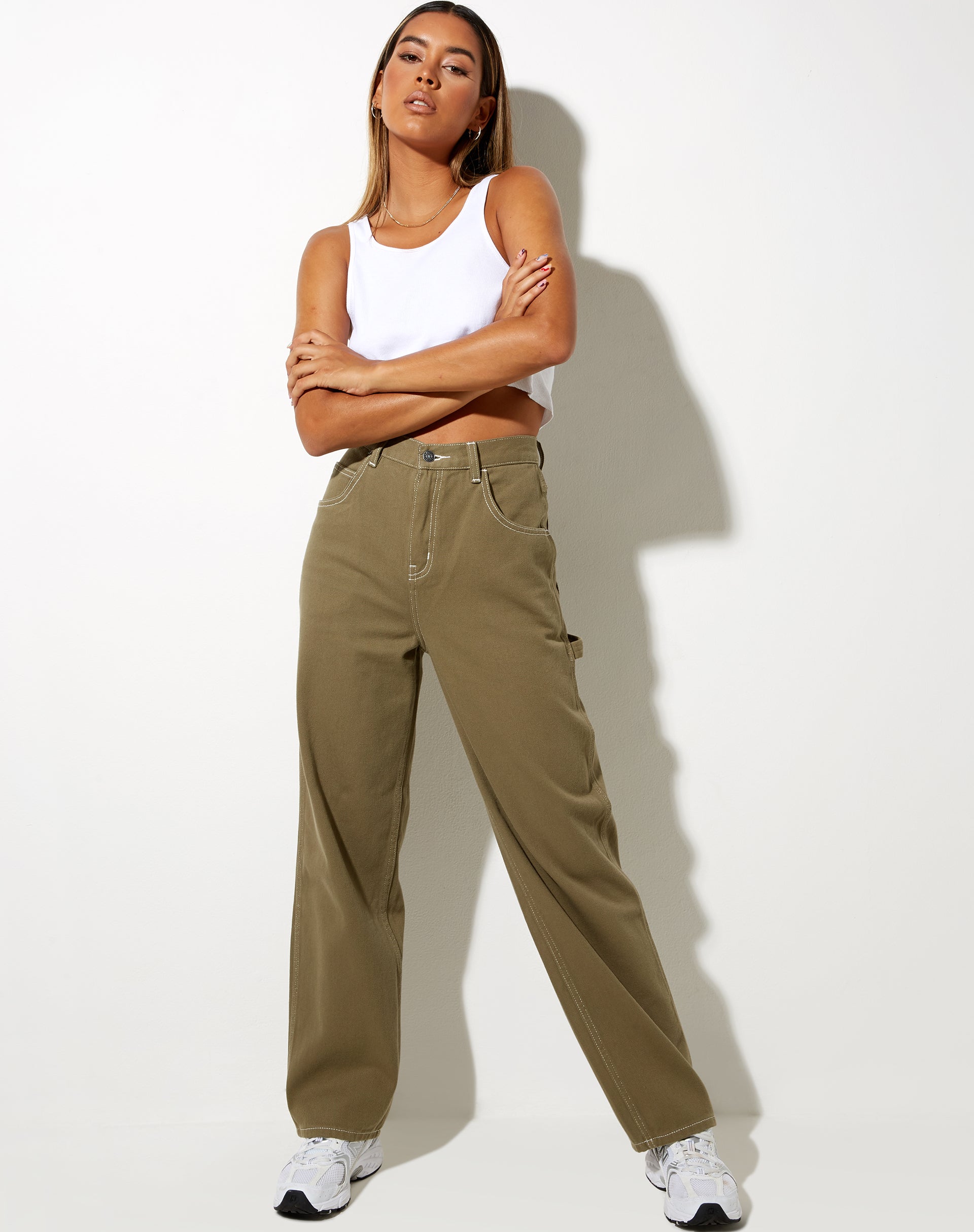 Image de Carpenter Parallel Jeans en Khaki