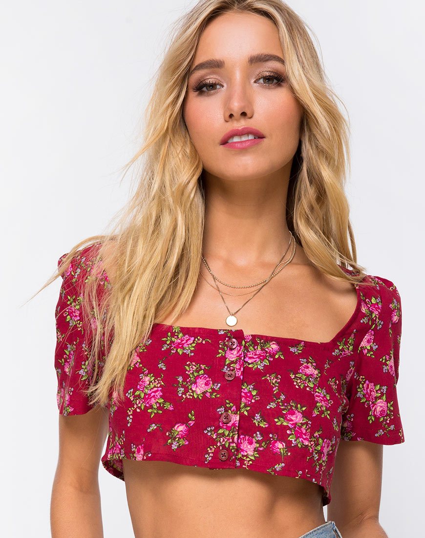 Image de Cavazza Crop Top in Soheila Floral
