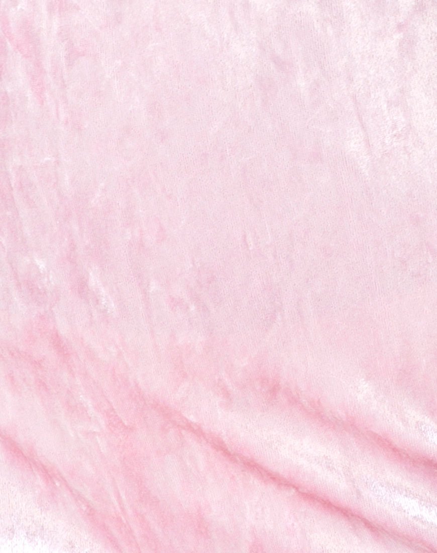 Image de la robe Cecilia en velours rose