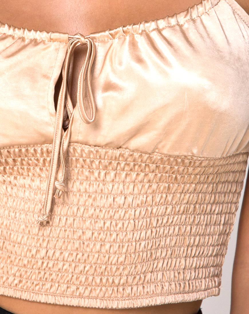 Image de Cemara Top in Satin Champagne