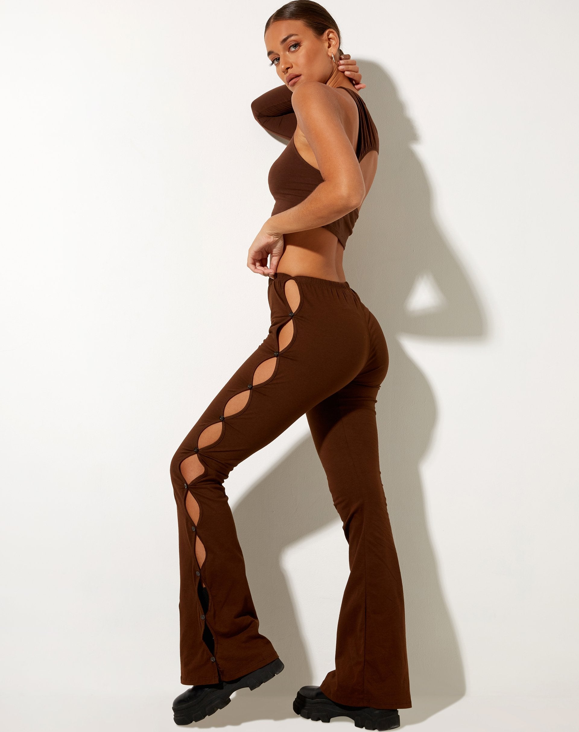 Image de Channa Flare Trouser in Cocoa
