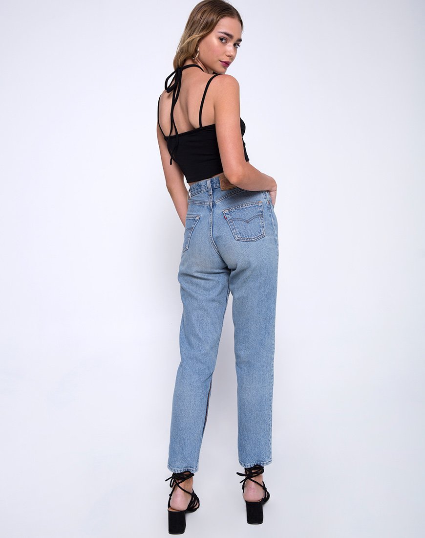 Image de Chateau Crop Top in Black