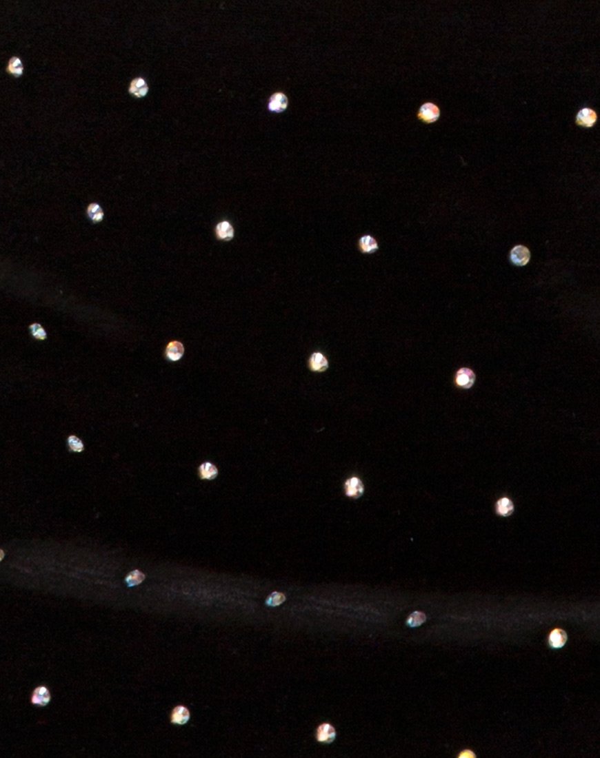 Image de la jupe fendue Cheri en diamant noir